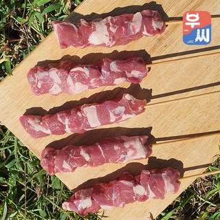양 갈비살 꼬치 램 대왕 냉동 갈비 고기 캠핑용, 1개, 350g