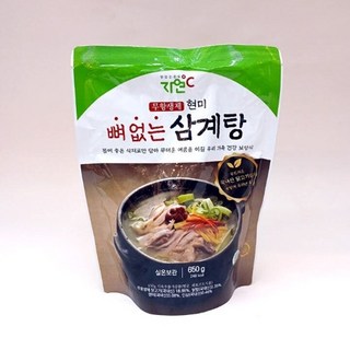 삼삼한 자연도씨 무항생제 뼈없는 삼계탕650g 2팩, 650g, 2개