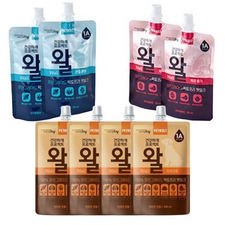 강아지 건강 펫쿠르트 프로젝트 왈 3종, 1세트, 760ml, 오리지널+관절튼튼+피모윤기