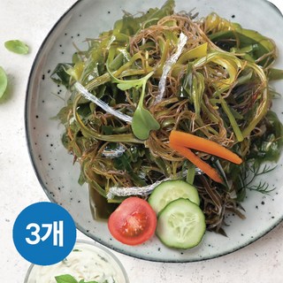국내산 염장 해초모듬 해조류 모듬해초 믹스 무침 샐러드 비빔밥 소포장, 3개, 200g
