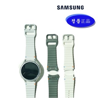 삼성 갤럭시워치6 정품스트랩 스포츠 실리콘 밴드스트랩 20mm 버클 워치6클래식 워치5프로 워치4클래식 워치7, 실버(M/L), 1개