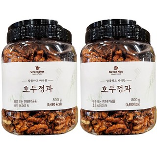 달콤하고 바삭한 호두정과, 2개, 800g