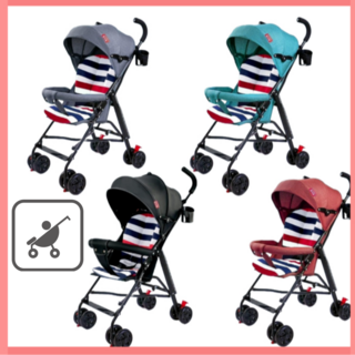 초경량 휴대용 유모차 기내반입 접이식 간단한, 블랙