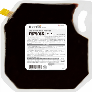 냉장 대상 베스트코 데리야끼소스 2kg 1BOX (5입), 5개