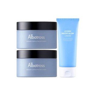 [참존] 알바트로스 세범 컨트롤 페이셜 크림 100ML 2개 + 하이드로 워터글로우 수분크림 100ML, 상세 설명 참조, 상세 설명 참조