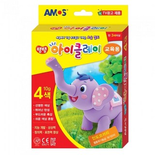 4000 탱탱아이클레이 4색 칼라 10g 교육용 12박스