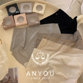 ANYOU 여성 데일리 면스판 팬티 6P 편안한 6종 팬티세트