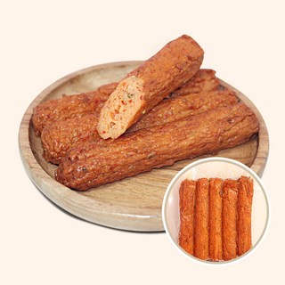 산아푸드 매운고추 어묵바 400g 맵잘알 입맛 저격 매콤한 수제 어묵 간식 술안주, 1개