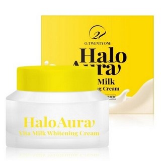 O21 헤일로 아우라 비타 밀크 화이트닝 크림, 알티피아 수분 보습 시카 진정 비타민 우유 크림 50g, 50g, 1개