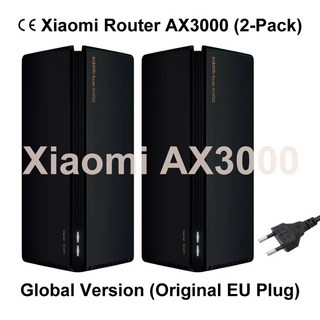글로벌 버전 샤오미 AX3000 무선 라우터 기가비트 증폭기 와이파이 6 메쉬 256MB 5GHz VPN 리피터 풀 OFDMA, 01 Mi AX3000(2-Pack), 2개
