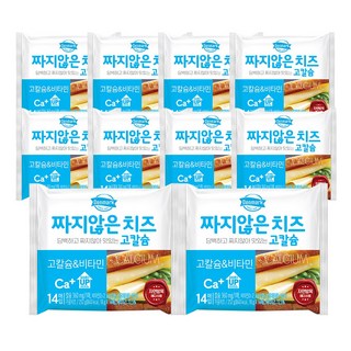 덴마크 짜지않은 치즈 고칼슘/비타민 252gx10개, 252g, 10개
