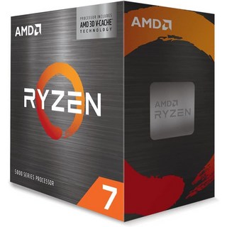 AMD Ryzen 7 5800X3D without cooler 3.4GHz 8코어 16스레드 100MB 105W 100-100000651WOF 3년 보증 [] 상품 이미지