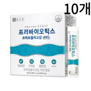 종근당 프리바이오틱스 프락토올리고당 FOS 유산균, 300g, 5개