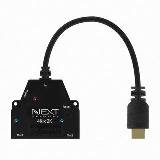 넥스트유 4K HDMI 2포트 분배기 케이블, 1개