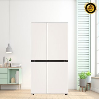 LG 디오스 냉장고 매직스페이스 오브제컬렉션 글라스 베이지 832L S834BB20