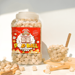 파로 구워만든 엠머밀 팝볼 팝콘 뻥튀기 무설탕 (한정수량), 1개, 300g