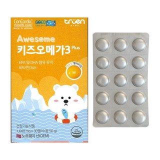 어썸키즈 키즈 오메가3 플러스 1680mg x 30개입, 30정, 1개