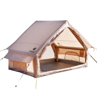 아이순스 (AISUNSS) 에어텐트 캠핑텐트 에어텐트 3-4인용 리빙쉘텐트, 양문형 기본 텐트