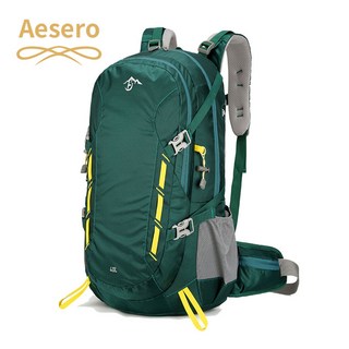 Aesero 등산배낭 아웃도어 초경량 대용량 40L 등산가방 남자 여성 배낭 백팩, 그린