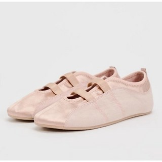 ZARA 자라 새틴 스포츠 발레리나 플랫슈즈