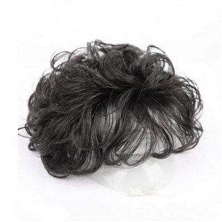 펌스타일 정수리 탈모 커버 인모가발 여성용 H04, 블랙, 1개