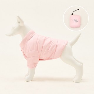 벨라펍스 초경량 강아지 패딩, 핑크, 1개