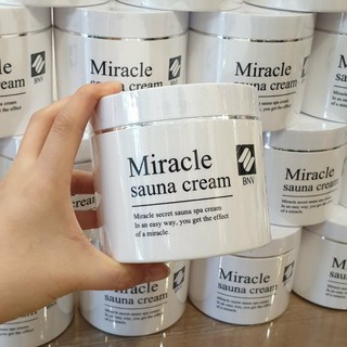 미라클 바디 사우나크림 사용 모습