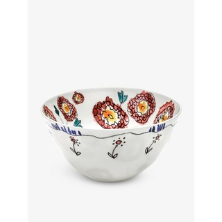 마르니 볼 세트 Serax x Marni Midnight Flowers flower-motif bone-china serving bowl 15cm set of two, 1개