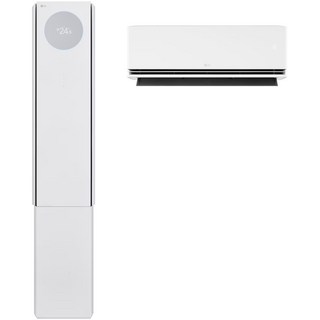 18+6평형 2등급/ FQ18FV4ES2/ LG 휘센 오브제컬렉션 뷰I 프로 에어컨 2in1 (4시리즈)/ 에센스화이트/ 스탠드+벽걸이+실외기/ 멀티형 에어컨 2025년 출시/, FQ18FV4ES2, 매립배관형