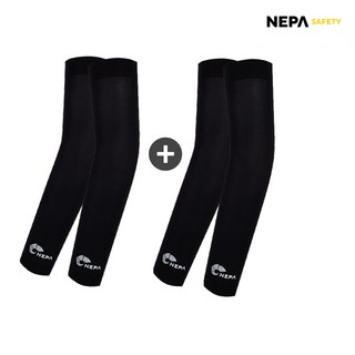 1+1 네파 자외선차단 여름 팔토시 쿨토시, 블랙+블랙, 1세트