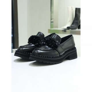 슈콤마보니 비즈 플라워 DW1DA24502BLK 5cm 로퍼슈즈