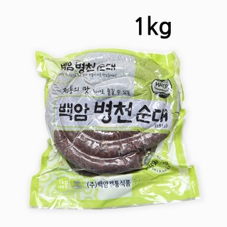 백암식품 병천순대 1kg 아우내순대 순대국, 1개