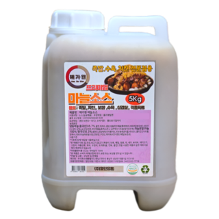 해가원 프리미엄 마늘소스 5kg 업소용 족발 치킨 갈릭 소스, 1개
