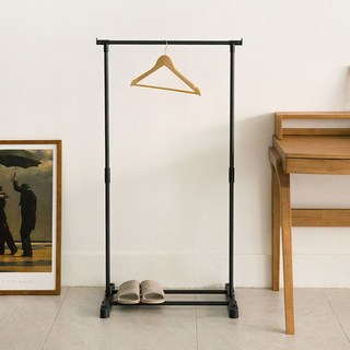 가구느낌 아더행거 1단 튼튼한 철제 미니, 화이트