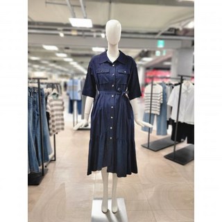 백화점 CC콜렉트 벨티드 7부소매 원피스 E232PSE165 NA 아울렛