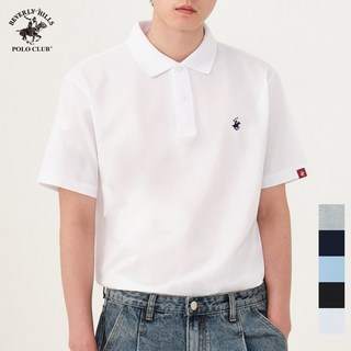 비버리힐즈폴로클럽 남여공용 오리지널 PK 폴로 투버튼 반팔 카라 티셔츠 EPX0T02