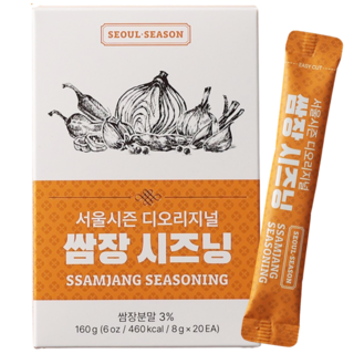 서울시즌 쌈장 김치맛 톡톡 간편 시즈닝 스틱 파우더 저칼로리 가루 바베큐 삼겹살 소스, 쌈장시즈닝 스틱 E4H301 1박스, 160g, 1개
