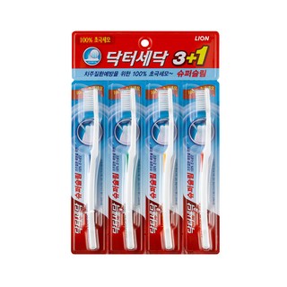 닥터세닥 슈퍼슬림 칫솔, 4개입, 12개