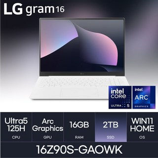 LG 그램 16인치 코어울트라5 16Z90S-GAOWK