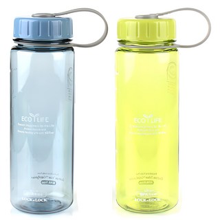 휴대용 에코 슬림 물병 500ml 2개, 블루, 그린