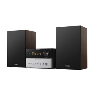 필립스 블루투스 오디오 시스템, 블랙 + 실버, TAM3205