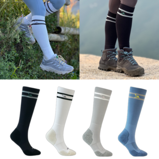 디어트레일 니삭스 등산양말 기능성 메리노울 발목보호 양말, one size, 심플화이트, 1개