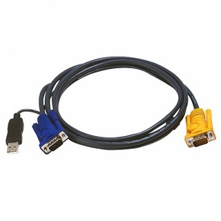 에이텐 2L-5203UP USB KVM 케이블 사용 모습