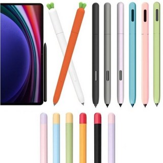 갤럭시탭S9 S9+ S9울트라 S9 FE 플러스 S10 플러스 울트라 호환 S펜 실리콘 케이스 커버 펜슬 홀더 펜촉 아이친구, 원톤 핑크, 1개, 원톤 S펜케이스