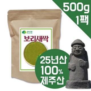 The큰나무 새싹보리분말 1Kg(500gx2팩) 식약처 인정, 1개, 500g