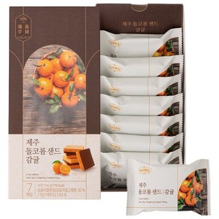 제주 돌코롬 샌드 감귤, 감귤 7개입, 140g, 1개