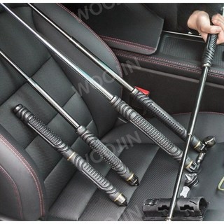 자기 방어 개 퇴치봉 텔레스코픽 스틱 호신봉, 52CM 블랙, 1개