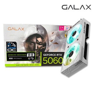 갤럭시 GALAX 지포스 RTX 5060 EX WHITE OC D7 8GB 그래픽카드