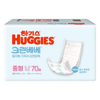 하기스 크린베베 중형 공용 70매X1팩, 중형(M), 70매