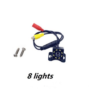 리어뷰카메라 차량 후방 광각 HD 자동차 카메라 비디오 백업 후진 12 LED 야간 주차, 04 8 LED Camera